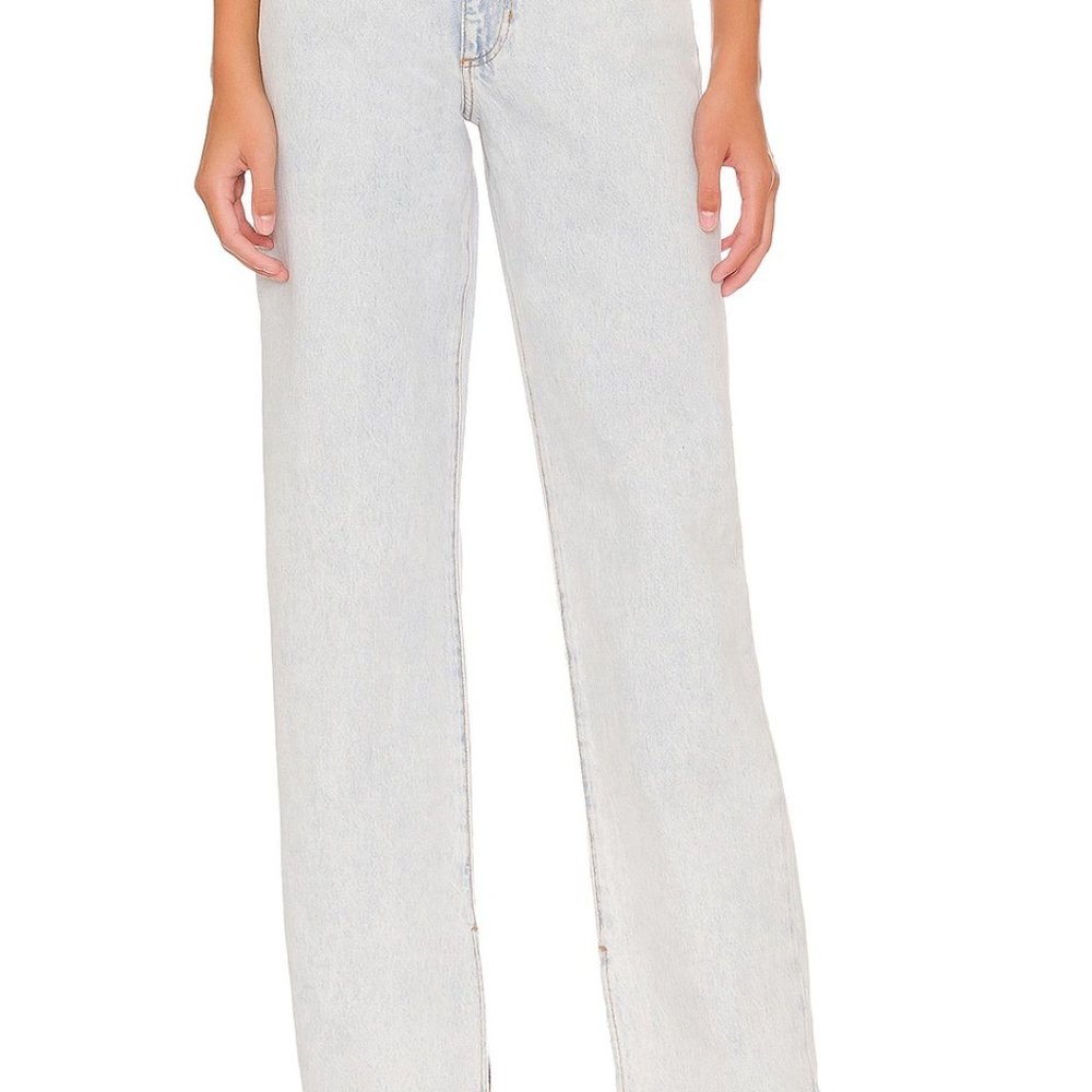 Mom Slit Straight Jean - Picture 3 of 13